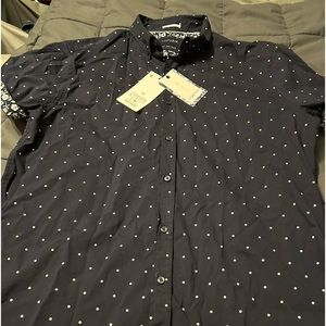 NWT Men’s s/s navy shirt